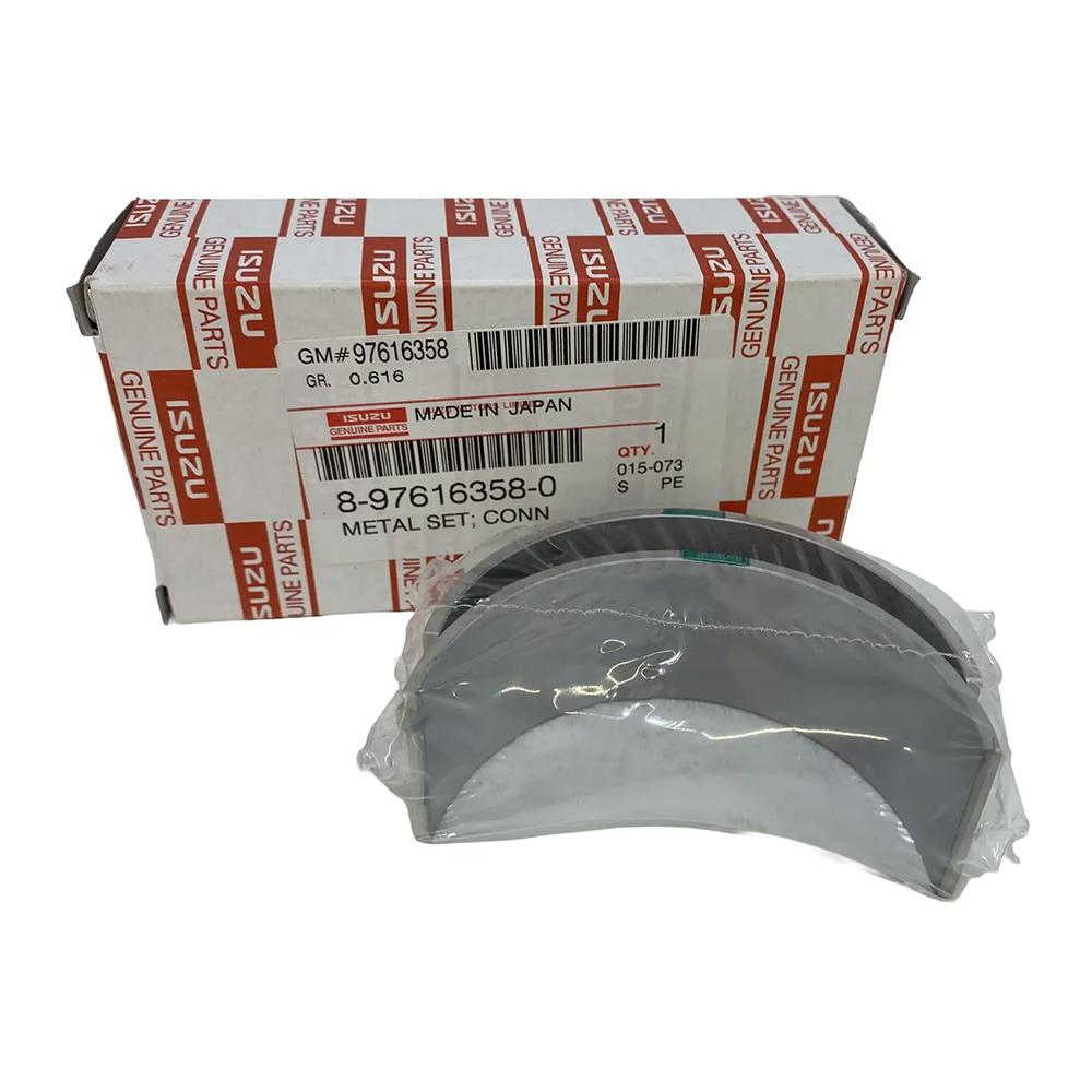 Вкладыши шатунные комплект 2 шт. (STD / зеленые / замок встречный) Isuzu NQR75/90 NPR75 FSR90 FVR34 4HK1/6HK1 Евро-3/4/5 | Оригинал